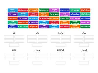 Donahue Spanish Definite &  Indefinite Articles 