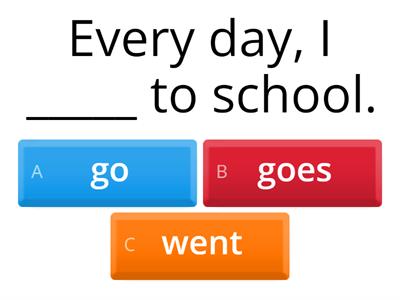 Present simple and past simple