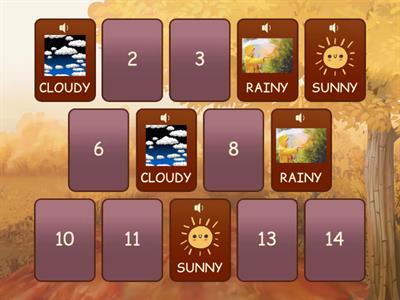 Memotest - Weather - Pre Kids