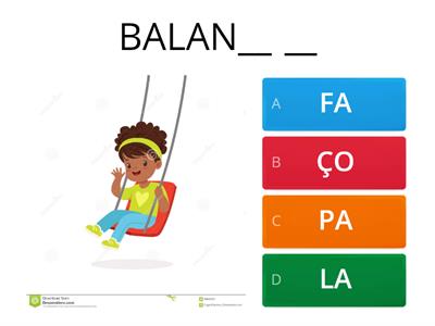 BRINQUEDOS ESCOLHA SILABA QUE FALTA - C