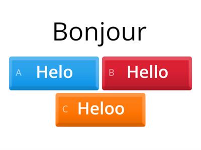 Anglais quiz