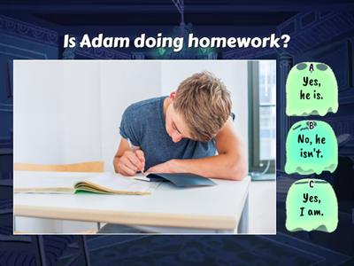 Present Continuous - Interrogative 2 - Junior 4