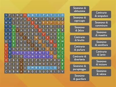 Sinonimi e contrari