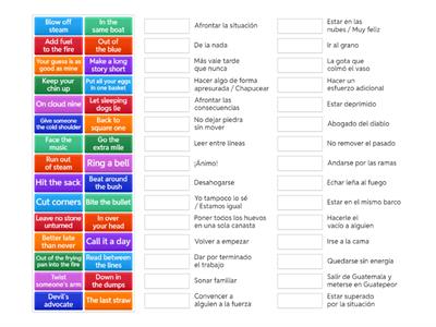 common English idioms (B1–B2 level)  II