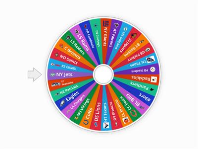 NFL Team Spinner