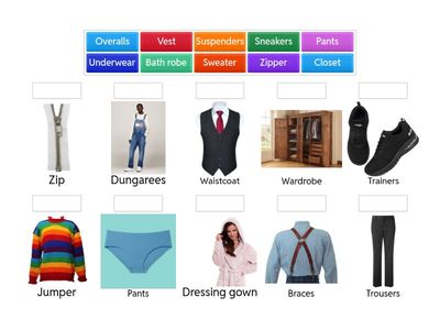 American English vs. British English 1 - Clothes 