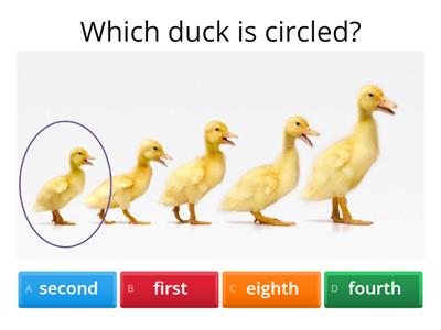 Ordinal Numbers Quiz