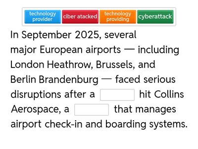 Cyberattack at European Airports