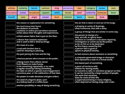 Band 2 DEFINITIONS page2-Nouns