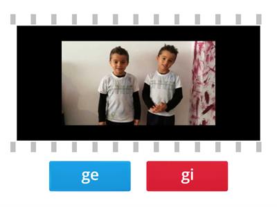 Escoge ge o gi