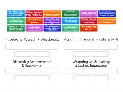 Presenting yourself BP B2 1.4 (more expressions c1+)