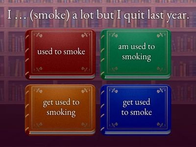 used to/ to get used to/ to be used to: 