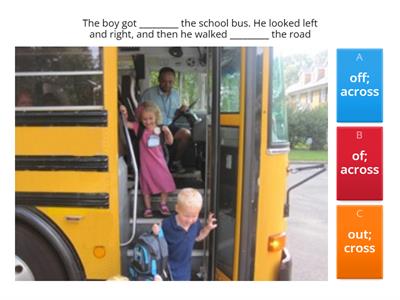 Prepositions of movement