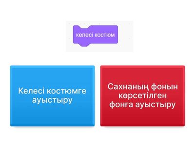 Кейіпкердің костюмін өзгерту