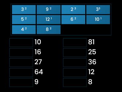 Exponents Match-Up 1.0