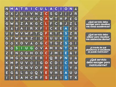 ACTIVIDAD EN CLASES SOPA DE LETRAS 