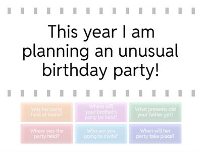 QUESTIONS EGE MAIL Birthday