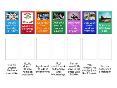 Yes/ no questions -Present Simple