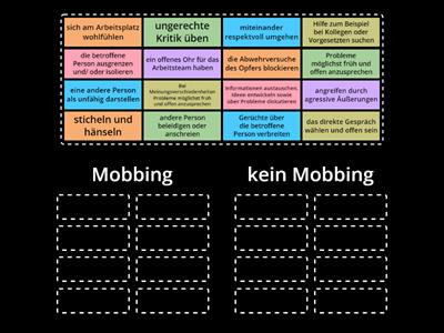 Mobbing oder nicht?