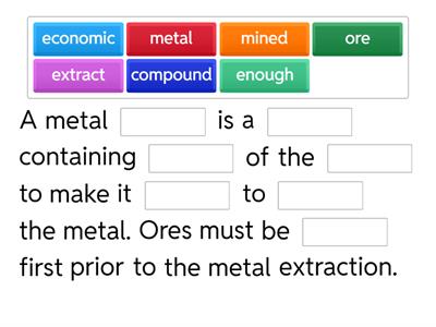 Extracting metals