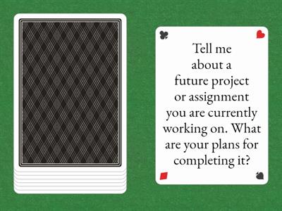 Be going to/Present Continuous for the future - speaking 