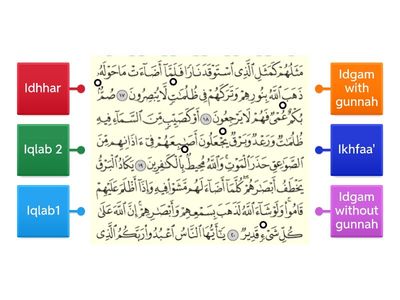 Rules of Noon shakinah and Tanween (2)