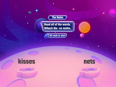 Suffix: -es Whack-a-Mole