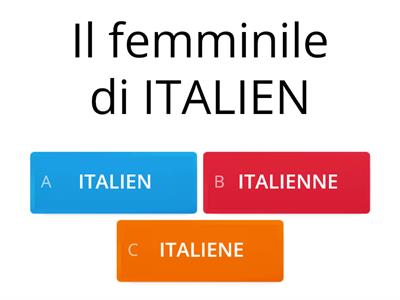 Le féminin des adjectifs