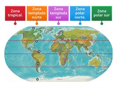  Zonas climáticas.