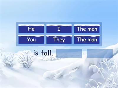 Sentence = Subject + Verb + Object . 