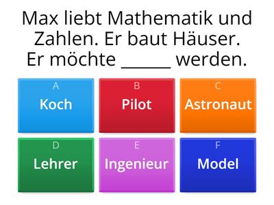 Was möchten die Kinder werden?