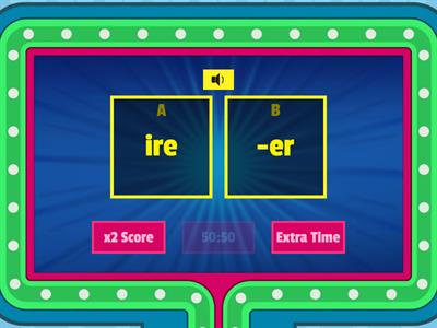 ire or suffix er