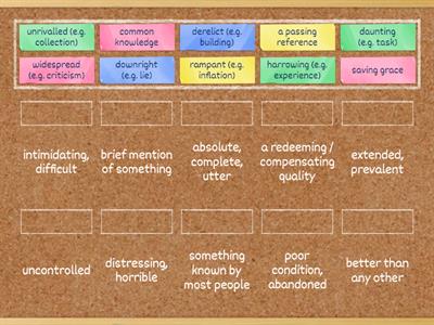 CAE collocations 4: definitions