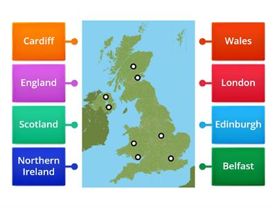 Countries and Capital Cities of the UK