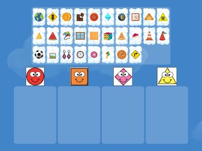 Separe e relacione as formas