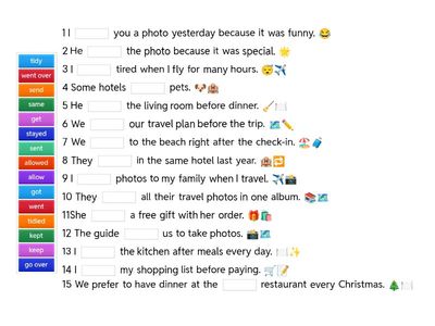 Complete the sentences