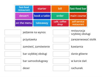 7 W restauracji (Żywienie rep. 8 klasa)