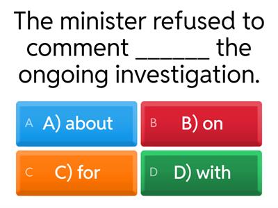 CAE USE OF ENGLISH QUIZ