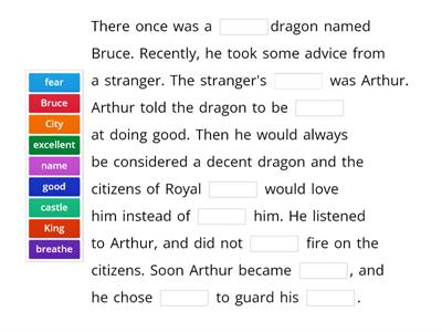 The Decent Dragon Mad Lib (soft c / book 9 Wilson)