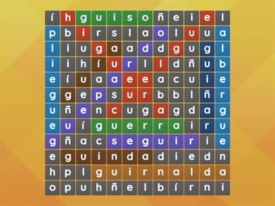 Combinaciones gue - gui 