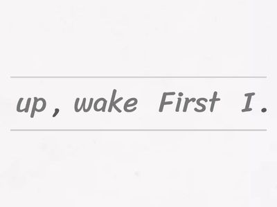 daily routines-sequence