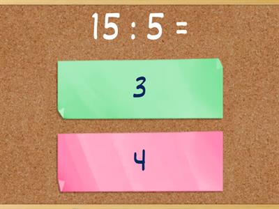 Таблица умножения и деления