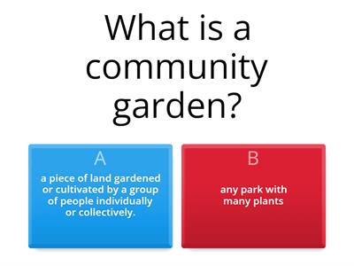 COMMUNITY GARDENS