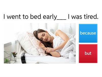 conjunctions (and so because but or)