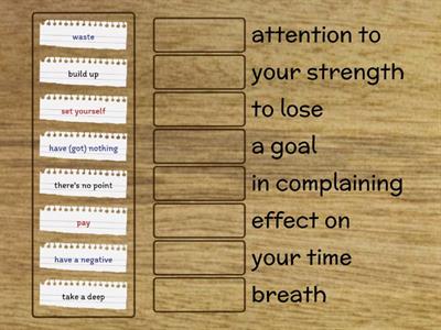 B2 Collocations Unit 8 