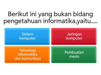 Soal ulangan informatika