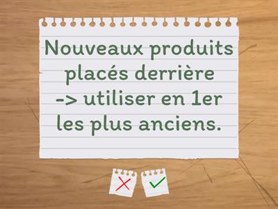 Le rangement des produits 3