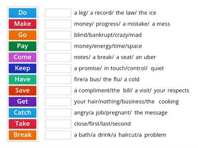 Verb Noun collocations 