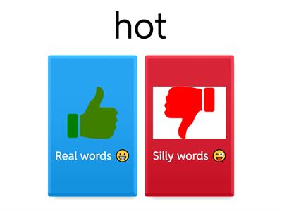 L1B L81 REAL OR SILLY WORDS CVC