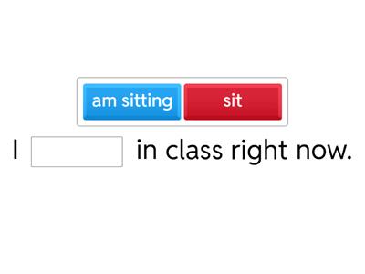 Present Continuous vs Simple Present